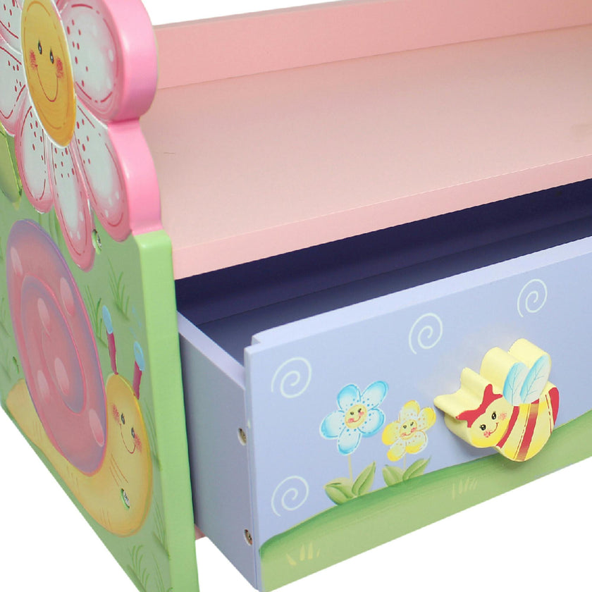 Fantasy Fields Magic Garden Wooden Bookshelf + Storage Drawers