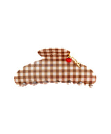BROWN GINGHAM TOMATO CHARM CLAW
