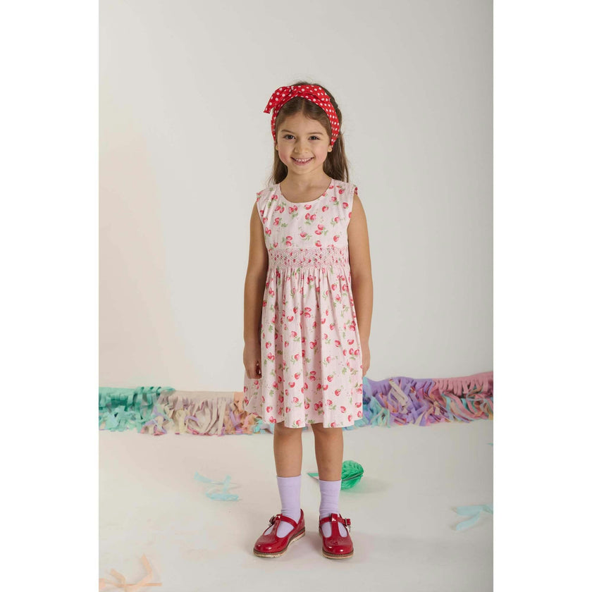 Hand-Smocked Girls Dress - Fayla