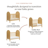Babyletto Bondi 3-in-1 Convertible Crib with Toddler Bed Conversion Kit