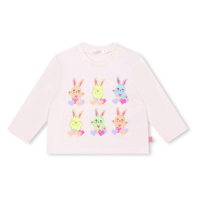 Pink Bunny Graphic T-Shirt