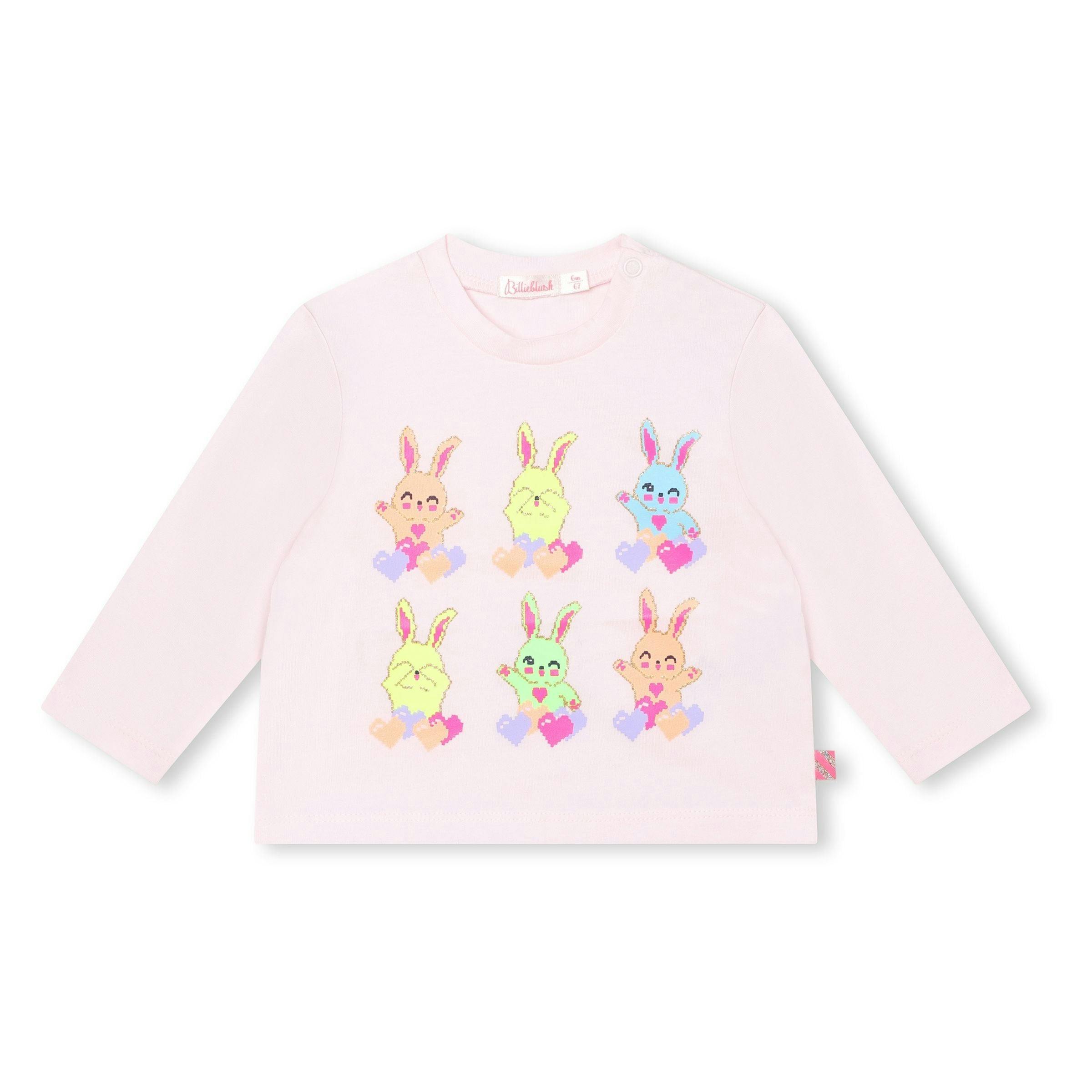 Pink Bunny Graphic T-Shirt