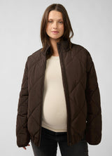 Expandable Raglan Sleeve Maternity Puffer Jacket