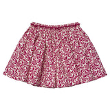Girls Gianna Skirt - Burgundy Climbing Floral