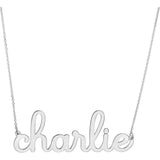 Doodle Script Nameplate Necklace
