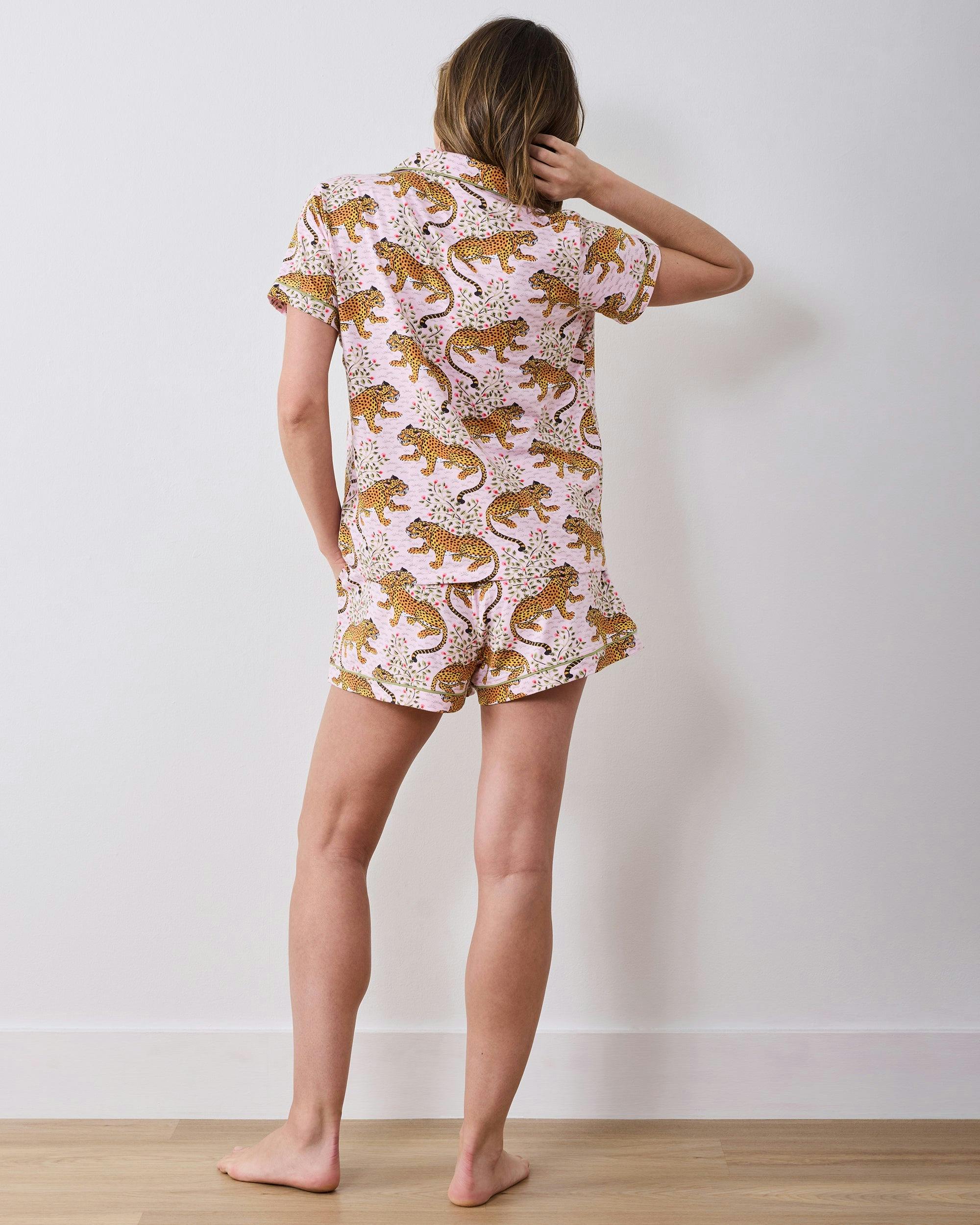 Bagheera - Organic Pima Modal Knit Short PJ Set - Blush