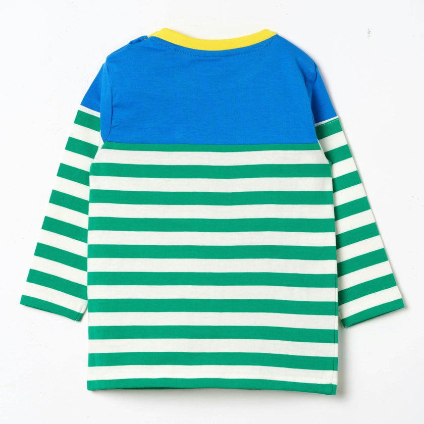 Long Sleeve Multicolor Pocket T-Shirt