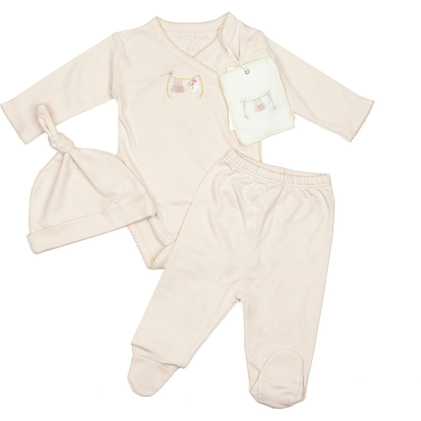 Embroidered Three Piece Set