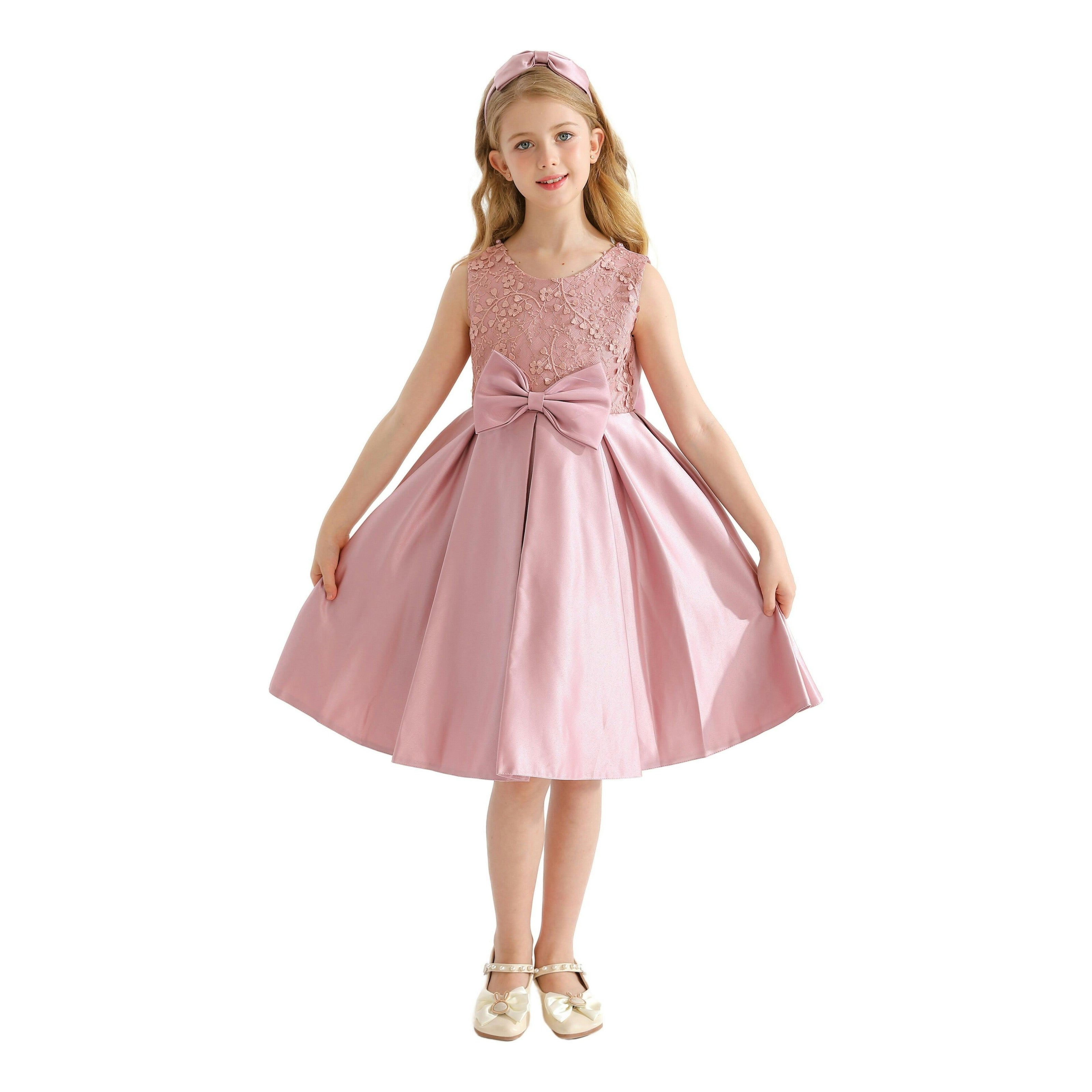 Pink Hampton Double Bow Dress