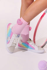 Shimmer Rainbow Star Sneakers