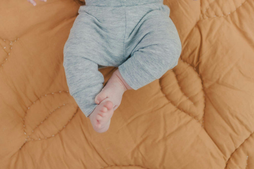 Willow Dainty Leaf Cotton Quilted Baby Play Mat