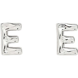 Monogram Studs in Silver