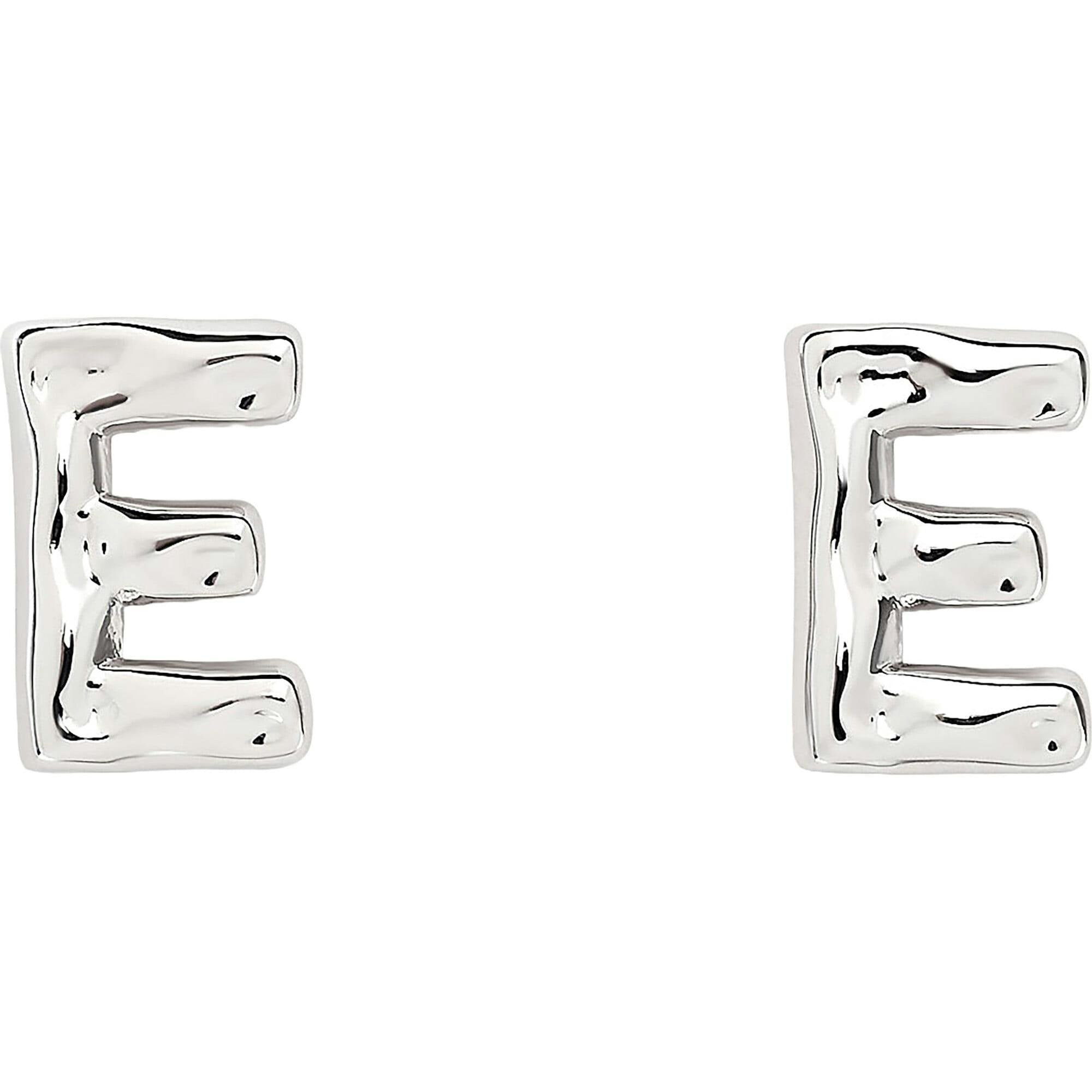 Monogram Studs in Silver