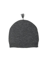 Cashmere & Merino Wool Beanie | Dark Gray Melange