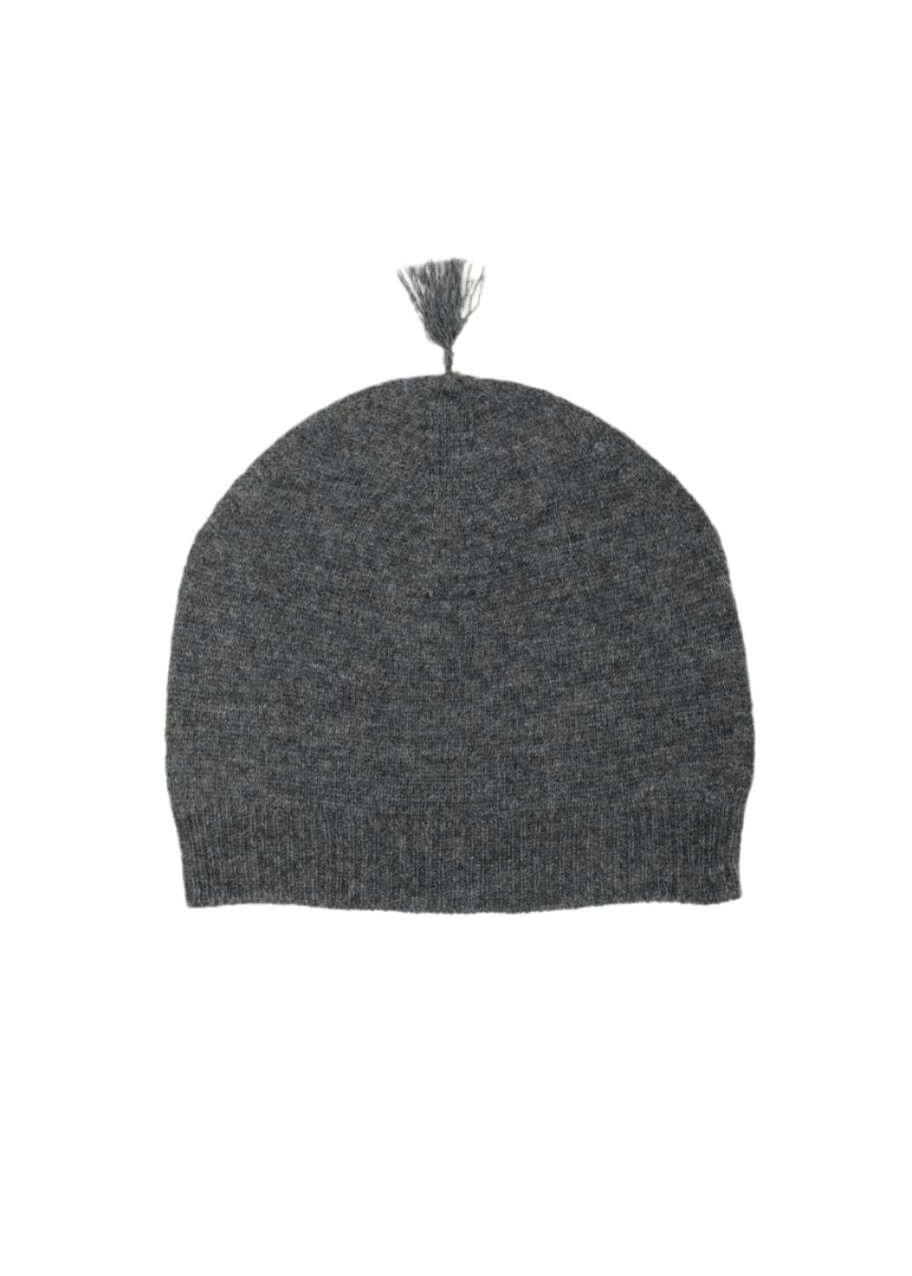 Cashmere & Merino Wool Beanie | Dark Gray Melange