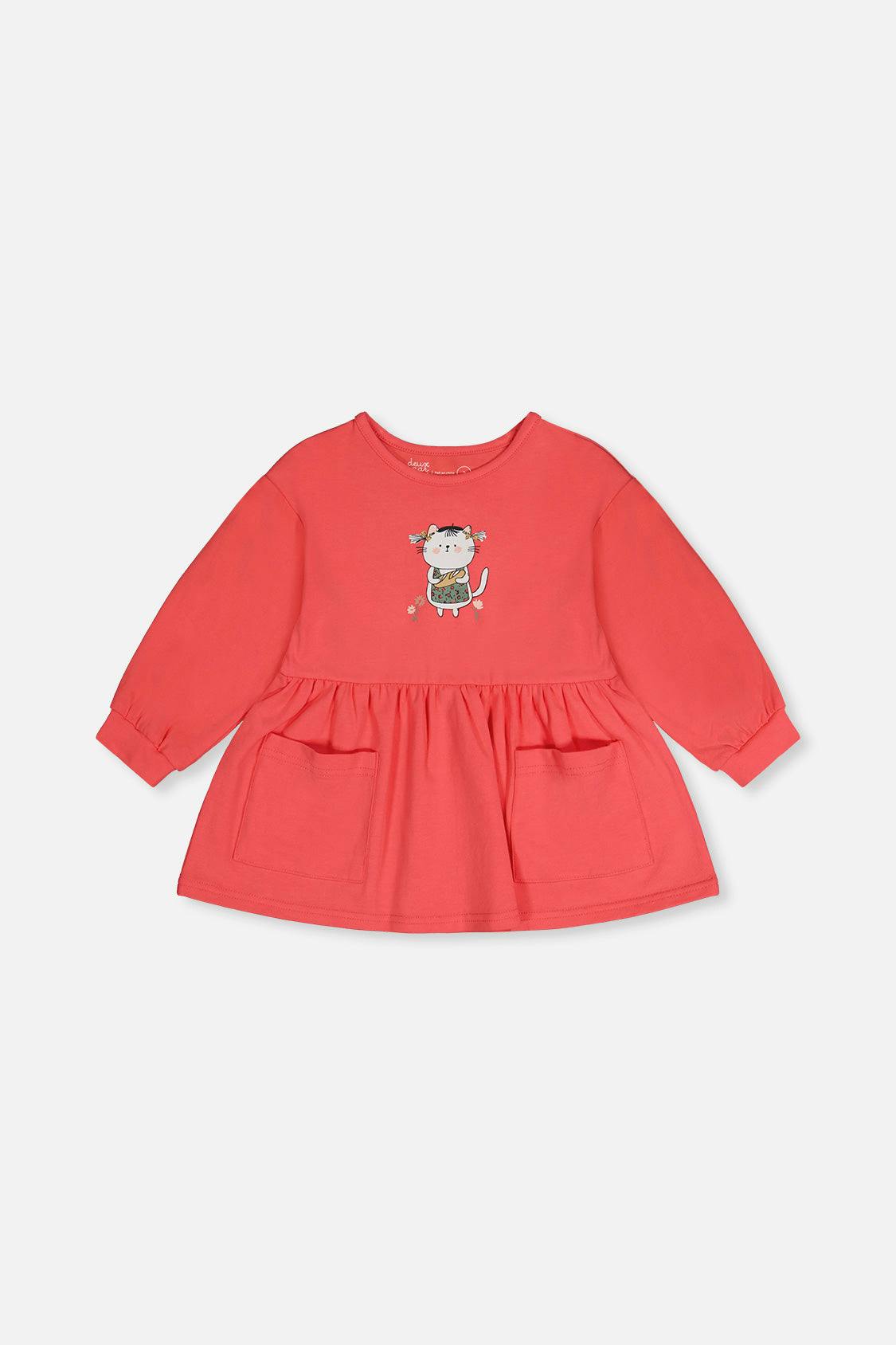 Organic Cotton Tunic Coral Pink