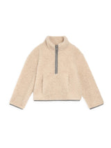 wool kangaroo jacket - almond