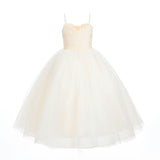 Cream Maristella Ruched Tulle Gown