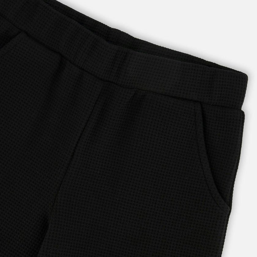 Waffle Flare Leg Pants