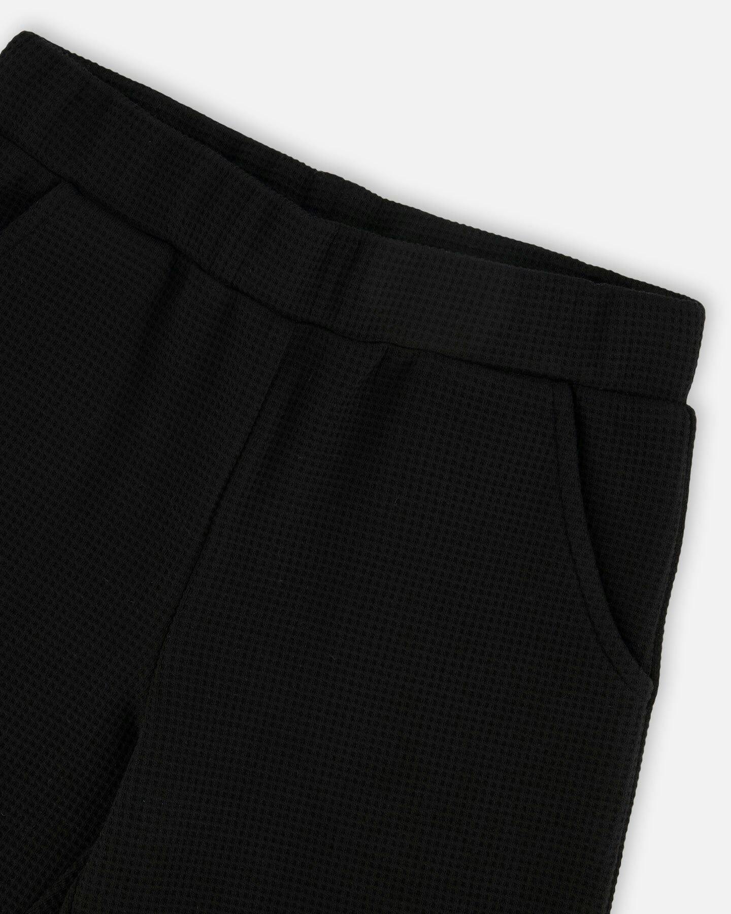 Waffle Flare Leg Pants