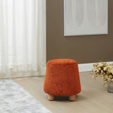 Denison Round Chenille Ottoman
