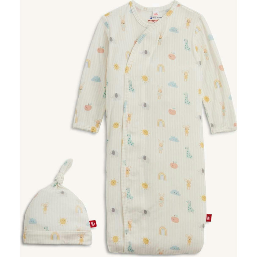 Lullaby Sky Pk Modal Magnetic Gown + Hat Set