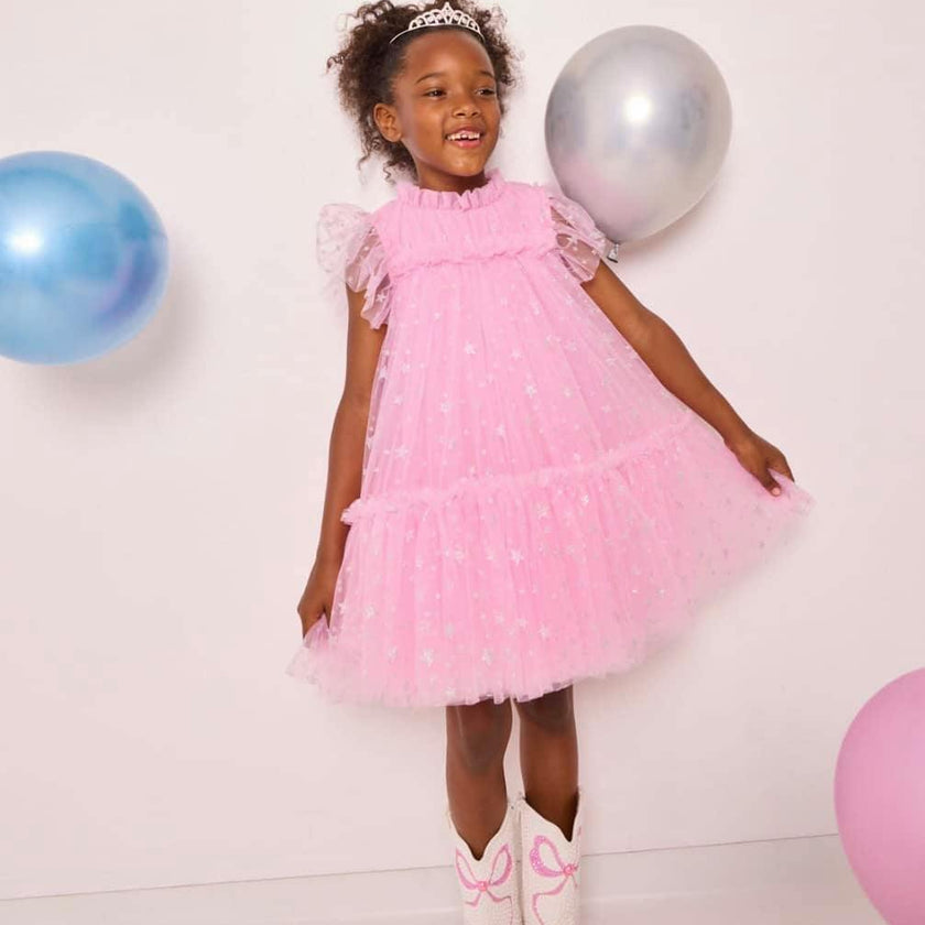 Shimmer Stars Tulle Dress