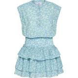 Drew Dress Aqua Floral