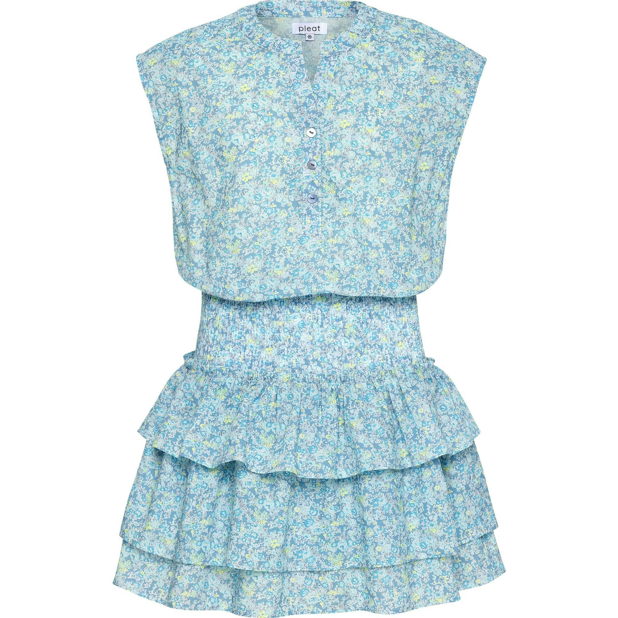 Drew Dress Aqua Floral