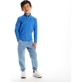 Kids Quarter Zip Stripe Pullover