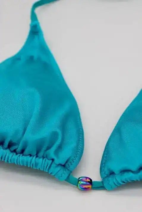 Girls' triangle bikini, jade | BERMUDA 2P