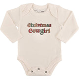 long sleeve graphic bodysuit | christmas cowgirl