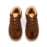 Brooking Kids Classic Court Sneaker - Bark Textile and Suede