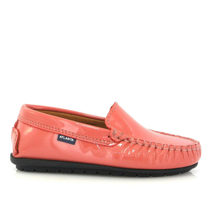 Plain 015 Walker Moccasins, strawberry patent leather