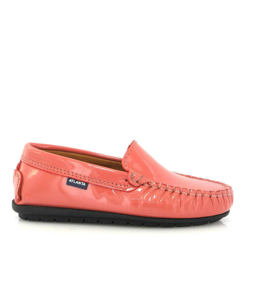 Plain 015 Walker Moccasins, strawberry patent leather