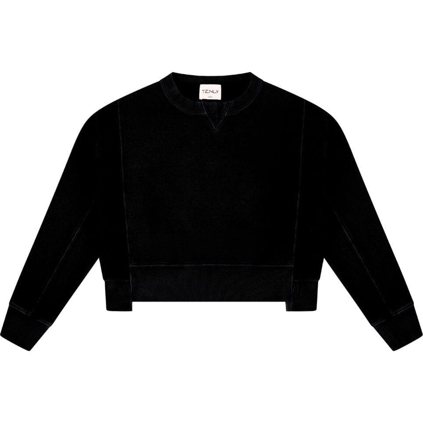 Tenly Cotton Fleece Reverse Insert Sweater