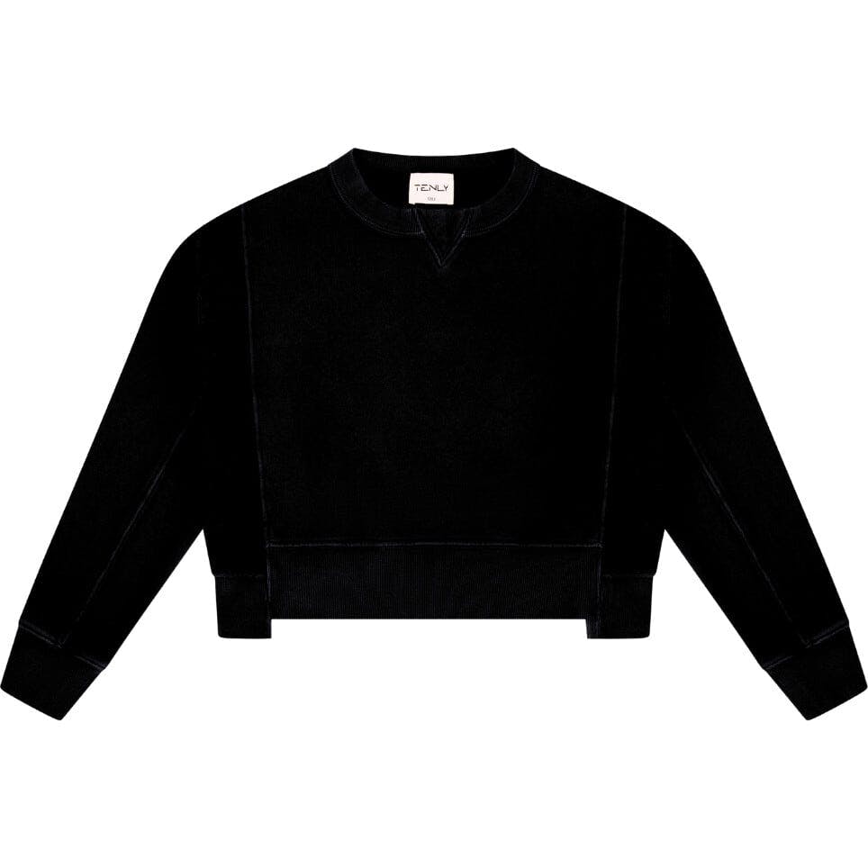 Tenly Cotton Fleece Reverse Insert Sweater