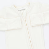 Solid Snow White - 2 Way Zipper Footie