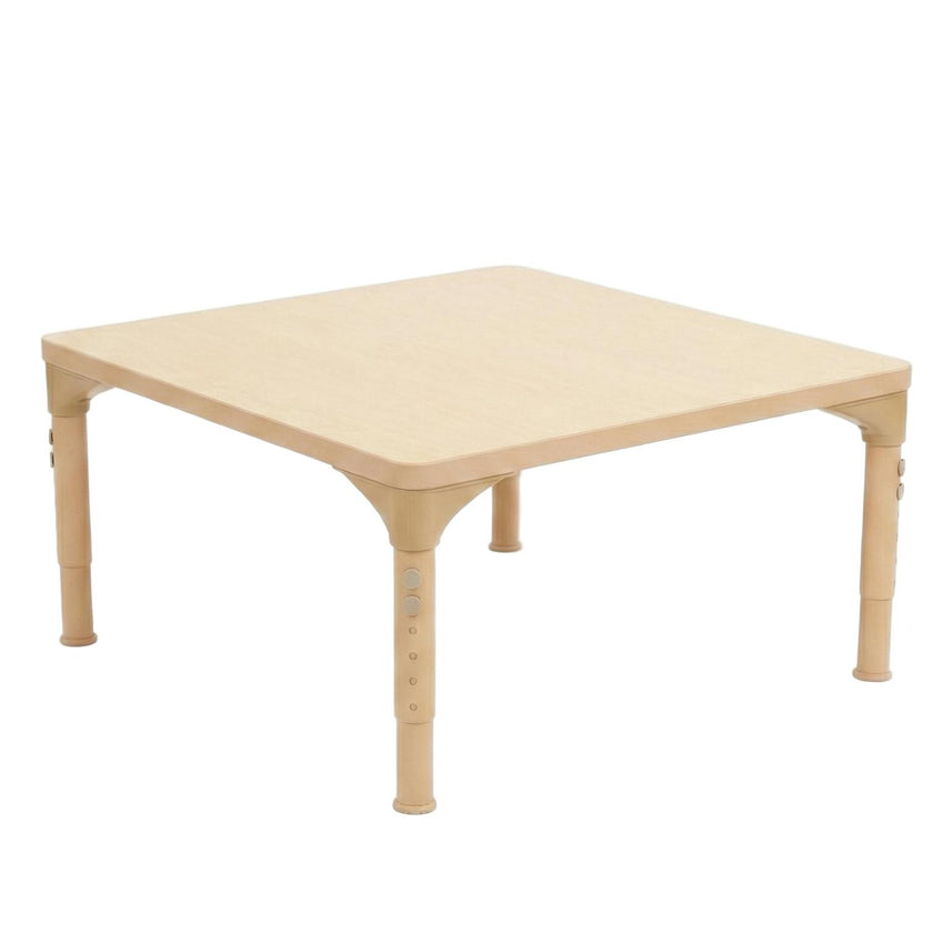 Square Adjustable Kids Table – 13" to 17" Height | Preschool & Toddler Activity Table for Classrooms & Daycares