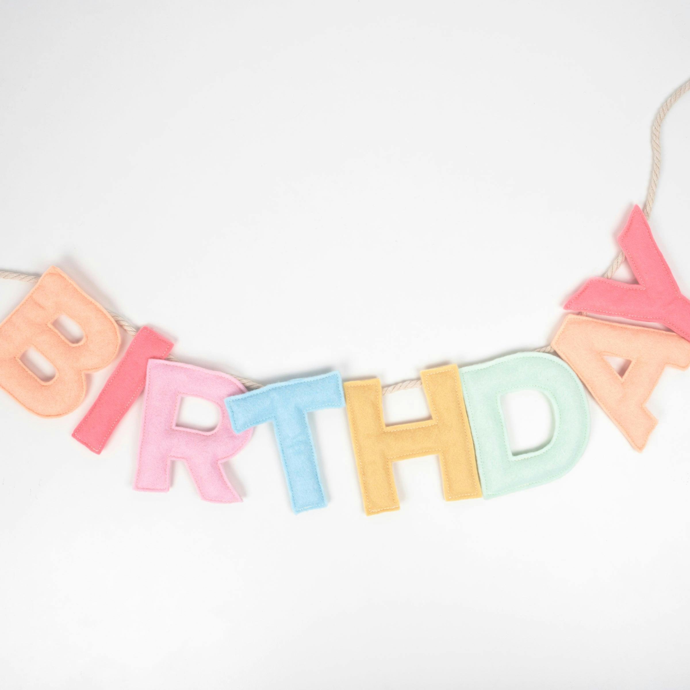 Felt Happy Birthday Garland