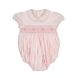 Charlotte Pink Smocked Romper