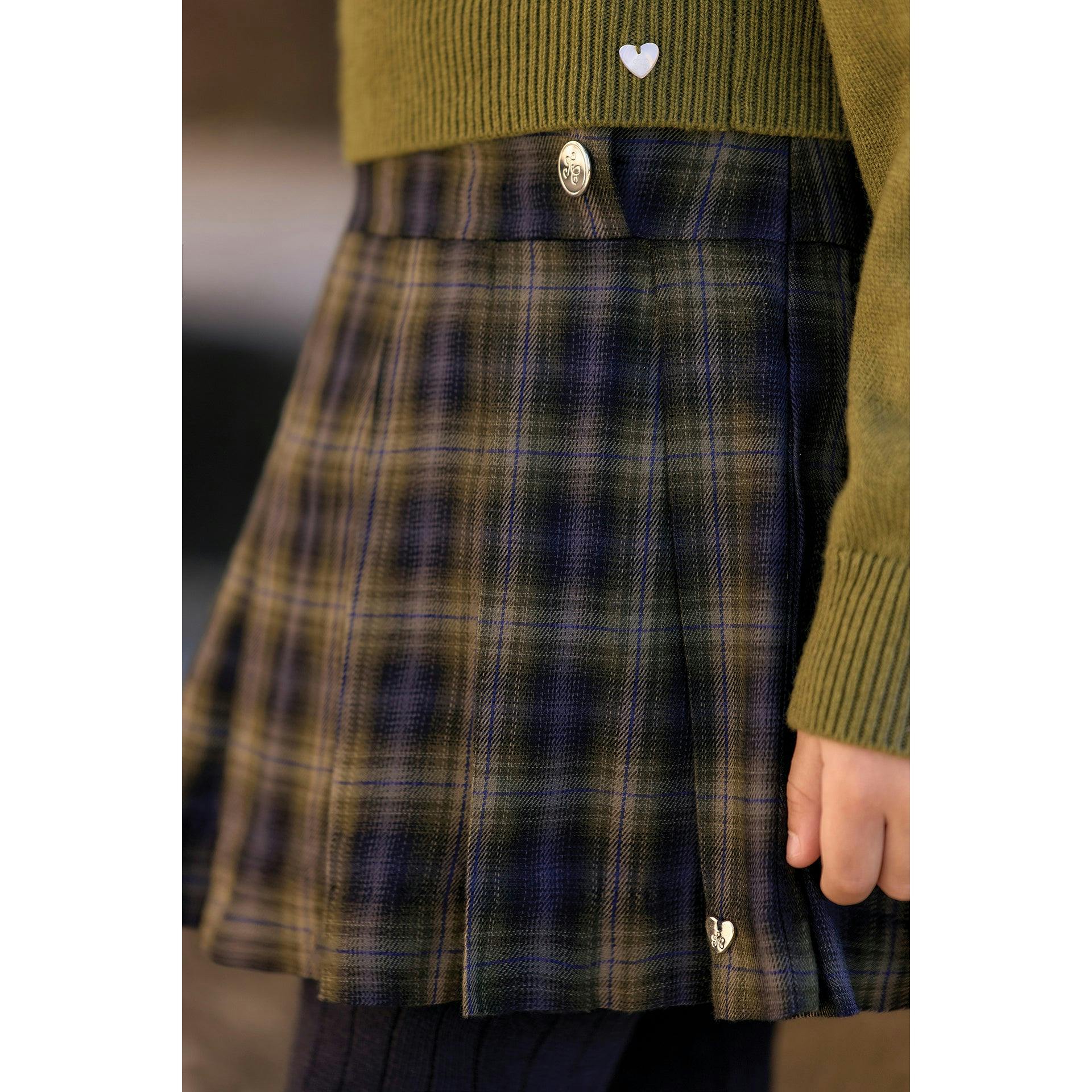 TARTINE ET CHOCOLAT Prep School Skirt - Marine