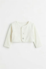 Velour Button-Front Cardigan
