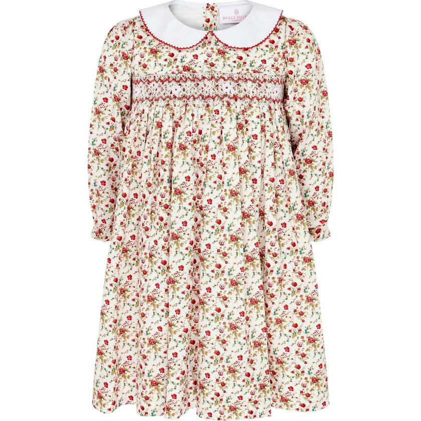 Flora Hand Smocked Floral Dress