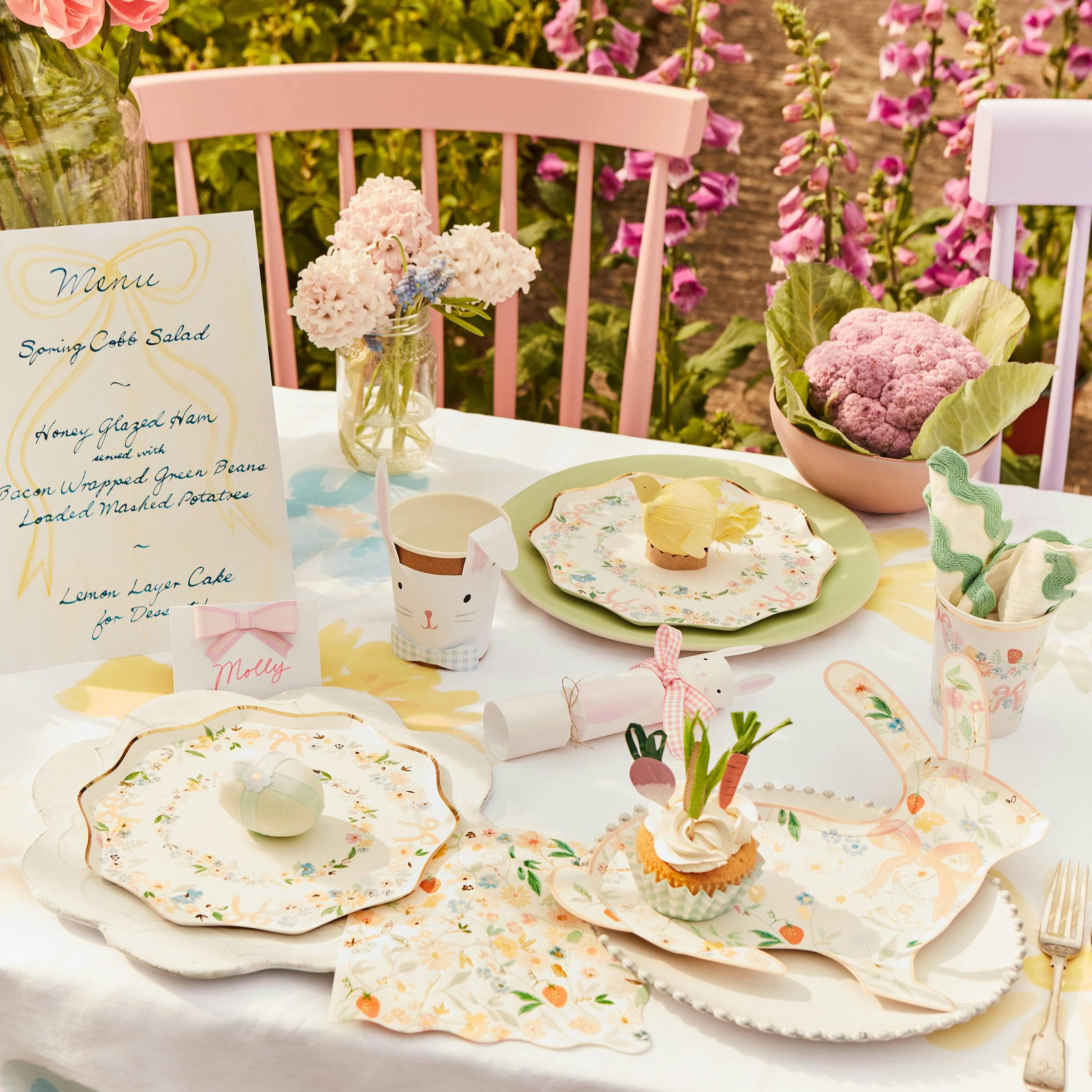 Elegant Floral Small Napkins