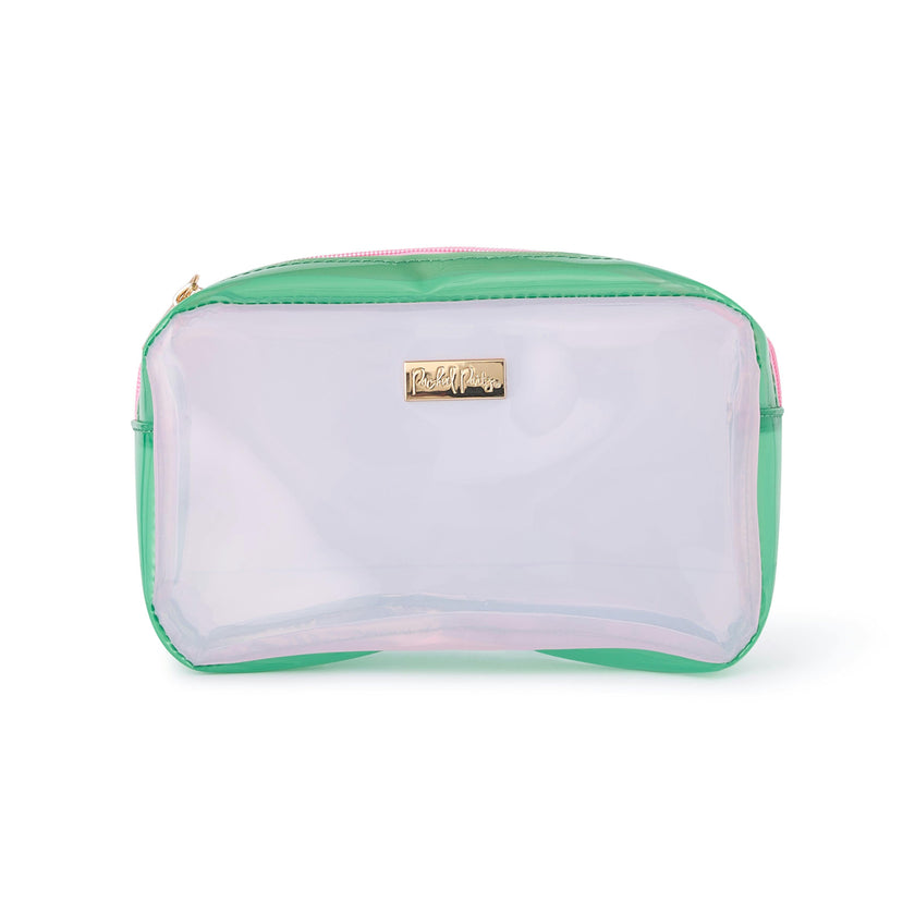 Retro Jelly Colorblock Pouch