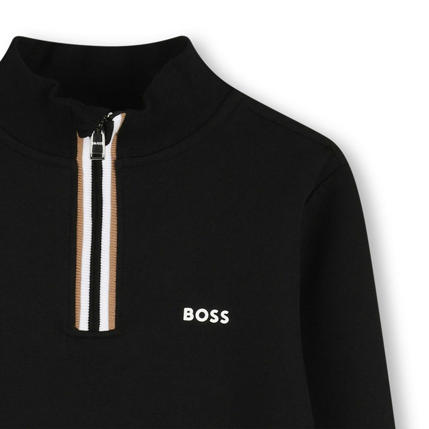 Boys Black Logo Sweatshirt