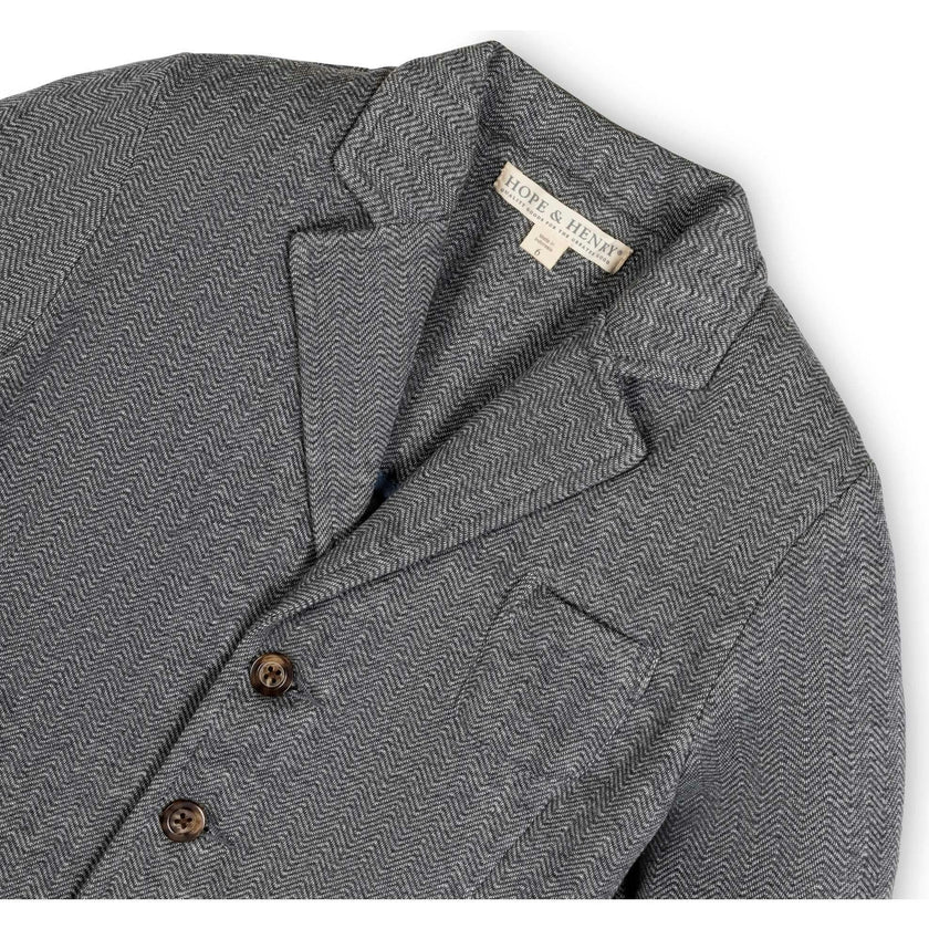 Fleece Suit Blazer Made with Organic Cotton, Grey