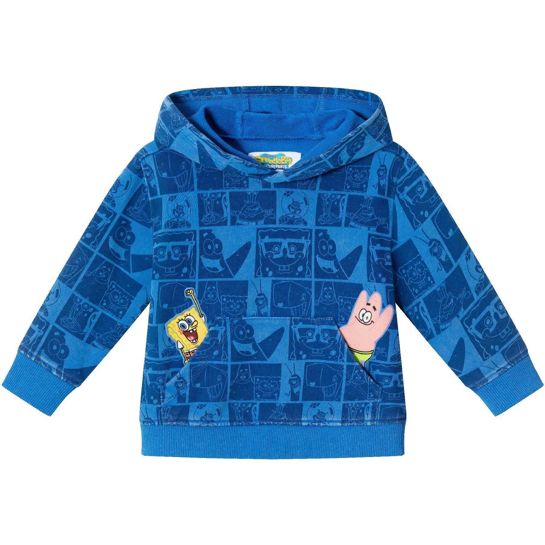 SpongeBob SquarePants™ x Andy & Evan® | Infant (9-24M) Stone-Washed Character Collage Sweatshirt Set