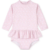 Floral Print Rash Guard Onesie